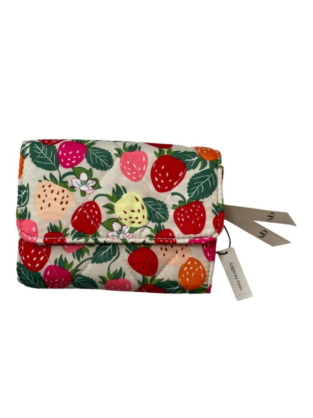 Vera Bradley Riley Wallet Bushels Of Berries Print Zipper & Snap MSRP$75 NWT - Picture 1 of 5